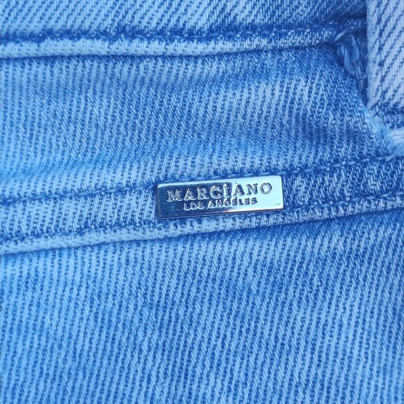 Vintage Marciano Stiletto No 97 jeans women's size 25 hard washed denim blue - Picture 5 of 16
